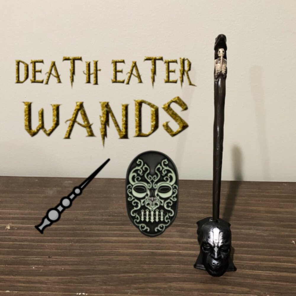 Death Eater Snake/Skeleton Wand – “Serpent’s Grip: A Death Eater’s Wand of Bone”